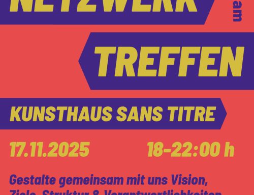 Großes Netzwerktreffen im Kunsthaus sans titre 17. November 18 bis 22 Uhr