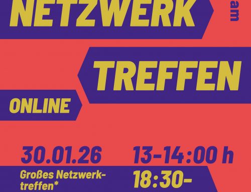 Online-Netzwerk-Treffen am 30. Januar 13 bis 14 Uhr
