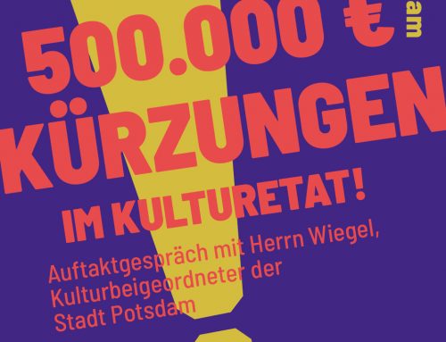 500.000 € Kürzungen im Kulturetat 2026!